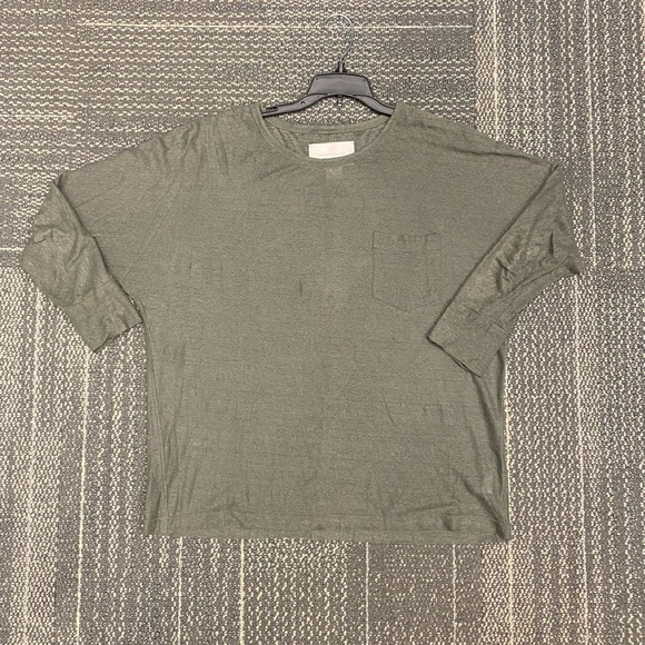 BROCHU WALKER Silk Linen Blend Pocket Tee Size Small - Picture 6 of 8